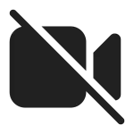 Video Off SVG Icon